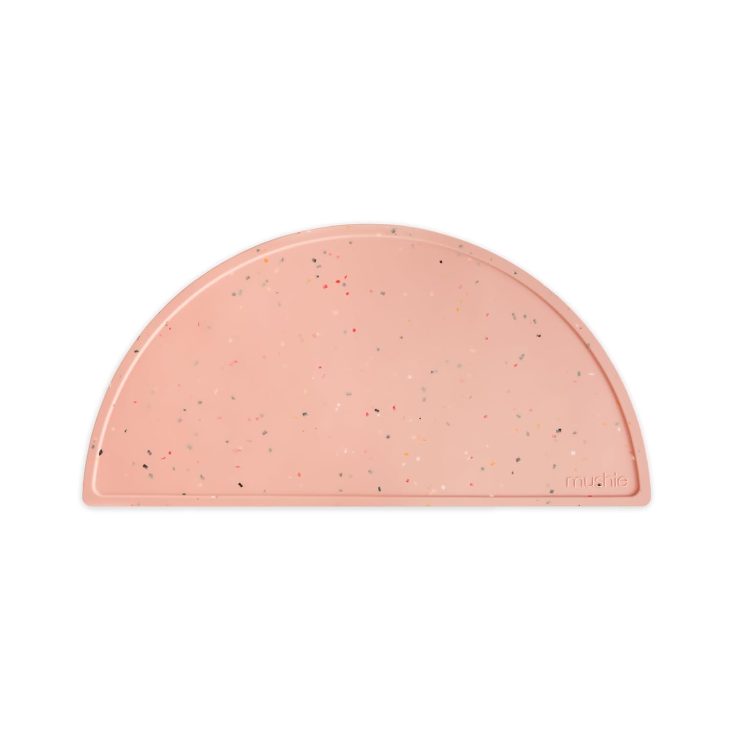 Mushie Silicone Mat Powder Pink Confetti - Laadlee