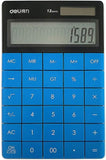 Deli Calculator Plastic 12 Digits Blue E1589