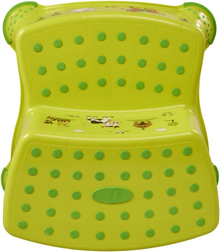 keeeper-funny-farm-meadow-double-step-stool-with-anti-slip-function-green-5