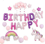 Brain Giggles Unicorn Birthday Party Decoration Set - 35 Pcs