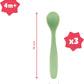 Badabulle Soft Baby Spoons Pastel - Set of 3 - Laadlee