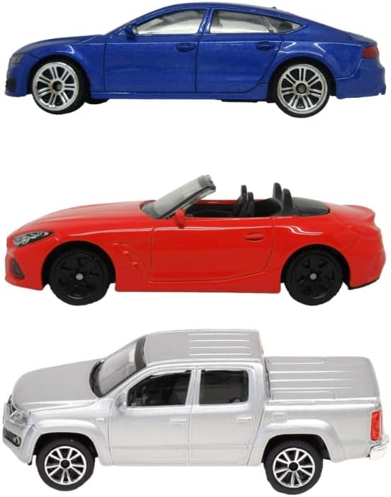 MSZ German Trio Set Car 1:64 Die-Cast Replica - BMW, Audi, Volkswagen (3pcs) - Laadlee