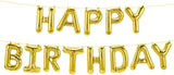 Brain Giggles Gold 16 Inch Happy Birthday Foil Balloons Banner