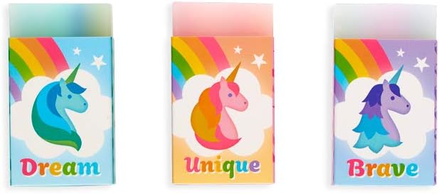 Ooly Unique Unicorns Mini Erasers-Display - Pack of 30