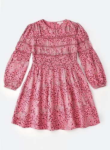Jelliene All Over Printed Dress - Light Pink - Laadlee