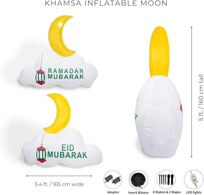 Khamsa InflataMoon - Ramadan Inflatable Moon Decor