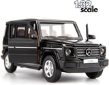 MSZ Mercedes Benz G350D Jeep 1:32 Die-Cast Replica - Black - Laadlee