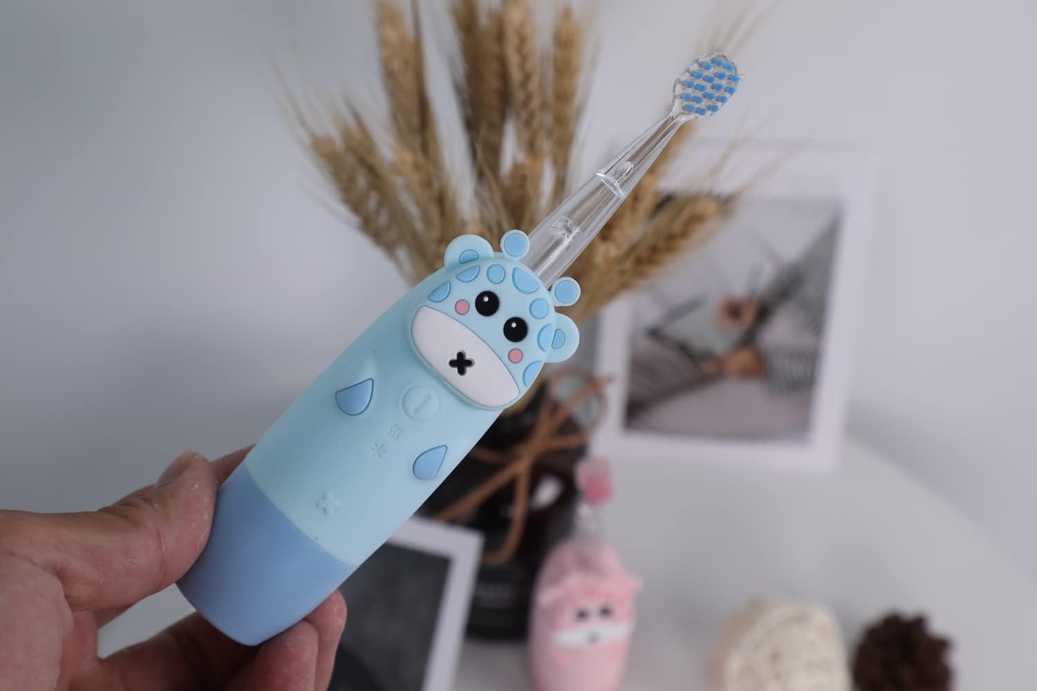 InnoGio - Gio Giraffe Sonic Toothbrush for Kids - Blue - Laadlee