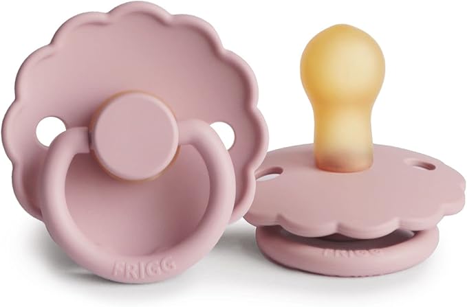 Frigg Daisy Silicone Baby Pacifier 0-6M, 1Pack, Baby Pink - Size 1 - Laadlee