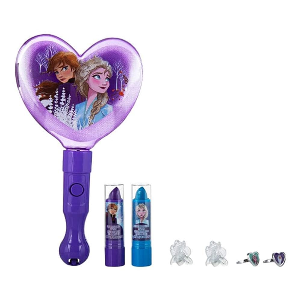 Townley Girl Disney Frozen - Lip Balm With Light Up Mirror & Accessories Set - Laadlee