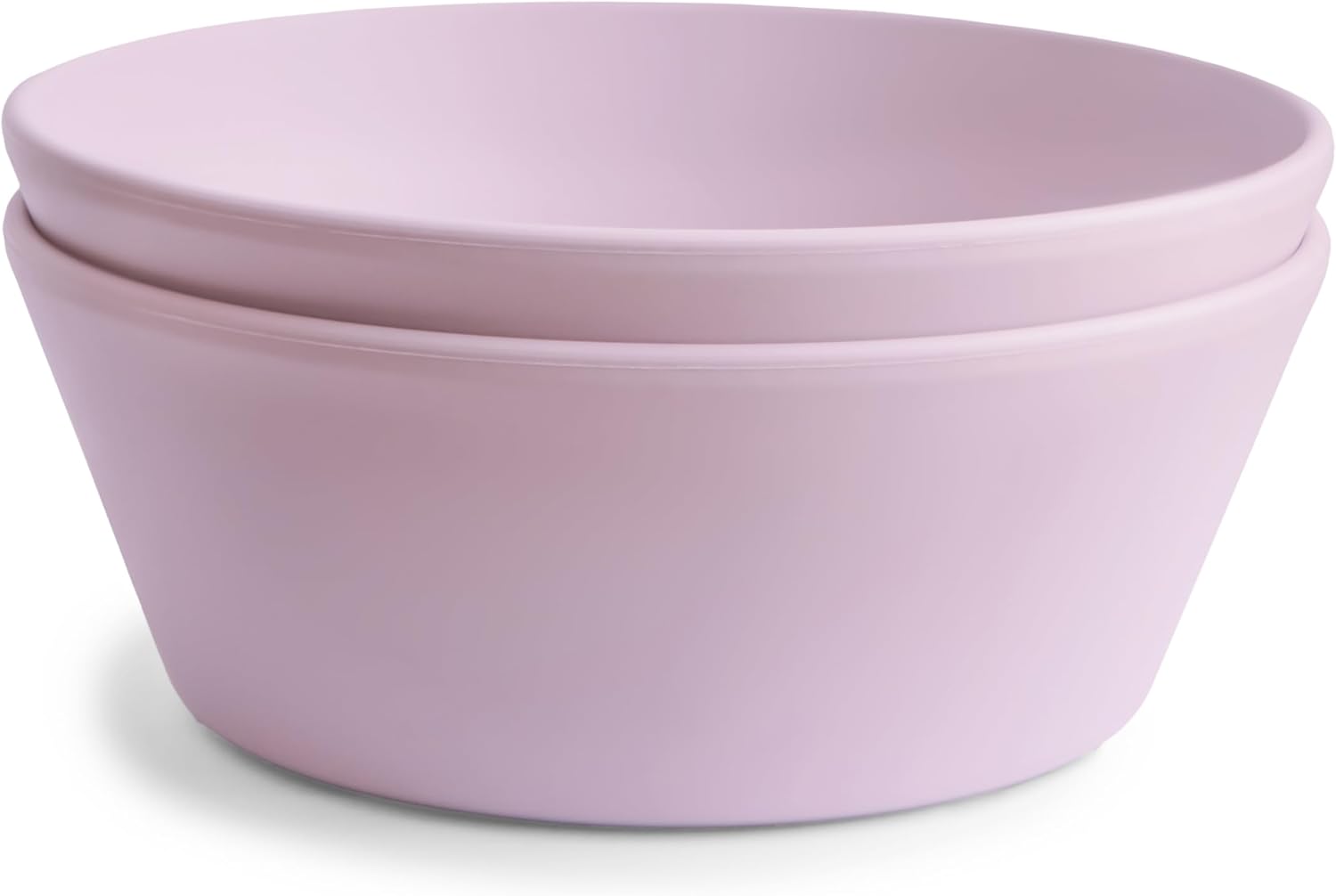 Mushie Dinner Bowl Round Soft Lilac - Laadlee