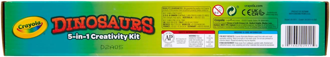 Crayola Dinosaurs 5-in-1 Creativity Kit - Laadlee