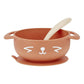 Babymoov Silicone Bowl & Spoon Weaning Set 2 Pc - Peach