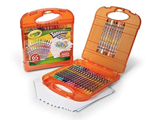 Crayola Twistables Colored Pencils and Paper - Pack of 65 - Laadlee