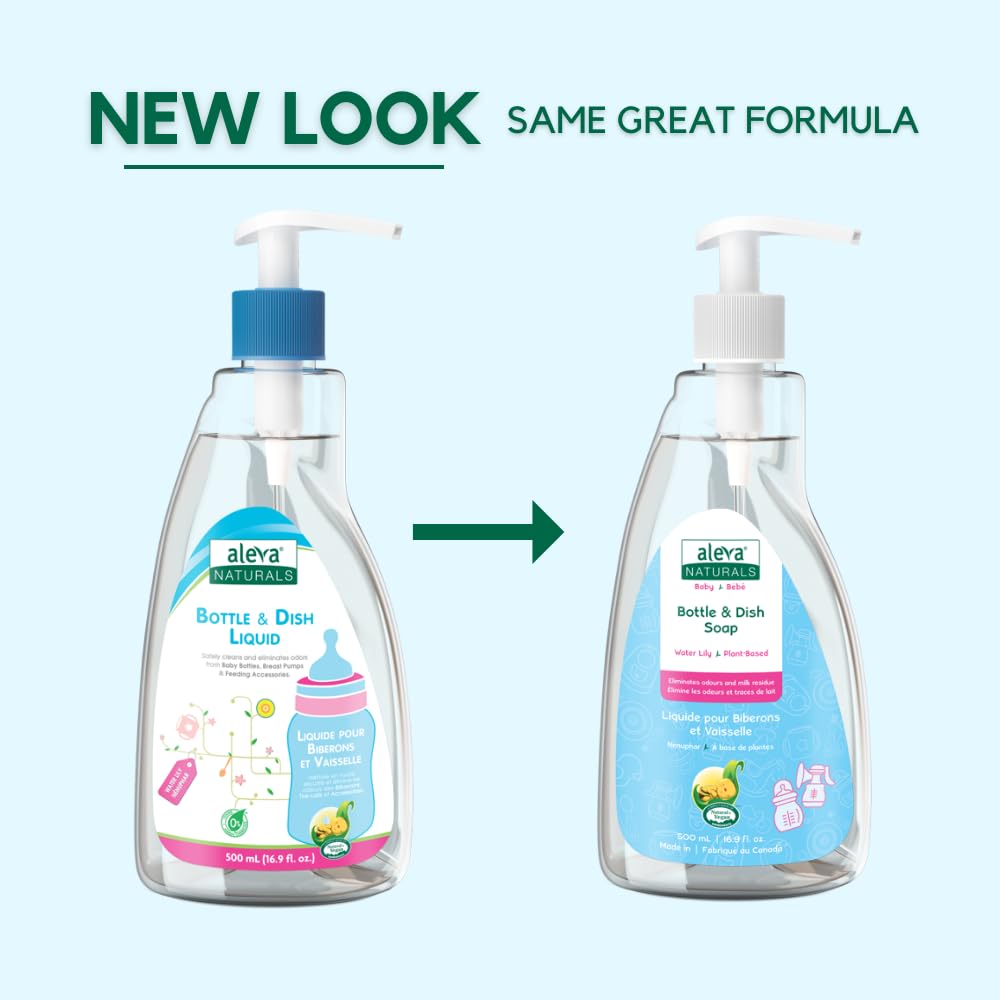 Aleva Naturals Bottle & Dish Liquid  - Water Lily - 500ml - Laadlee