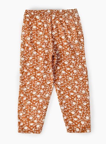 Jelliene All Over Printed Pants - Brown - Laadlee