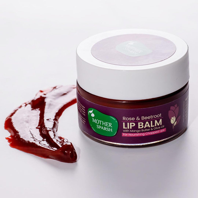 Mother Sparsh Rose & Beetroot Lip Balm - 12ml - Laadlee