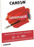 Canson Graduate Oil And Acrylic Colour Pad A5 20 Sheets 290GSM