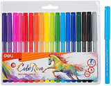 Deli Felt Pen 18 Colors Assorted EC10013