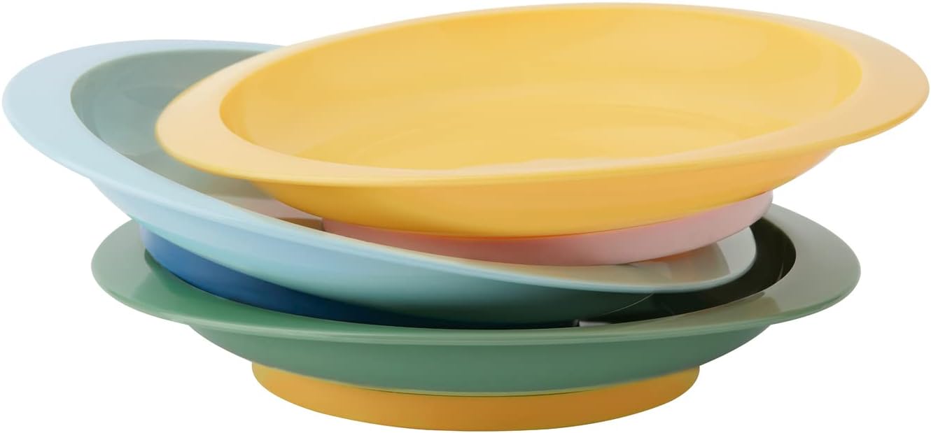 Badabulle Non-slip And Unbreakable Plates - Set of 3 - Laadlee