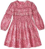 Jelliene All Over Printed Dress - Light Pink - Laadlee