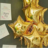 Brain Giggles 18 inches Air-Filled Star Foil Balloons - Pack of 5
