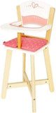 Hape Play Doll Wooden Highchair