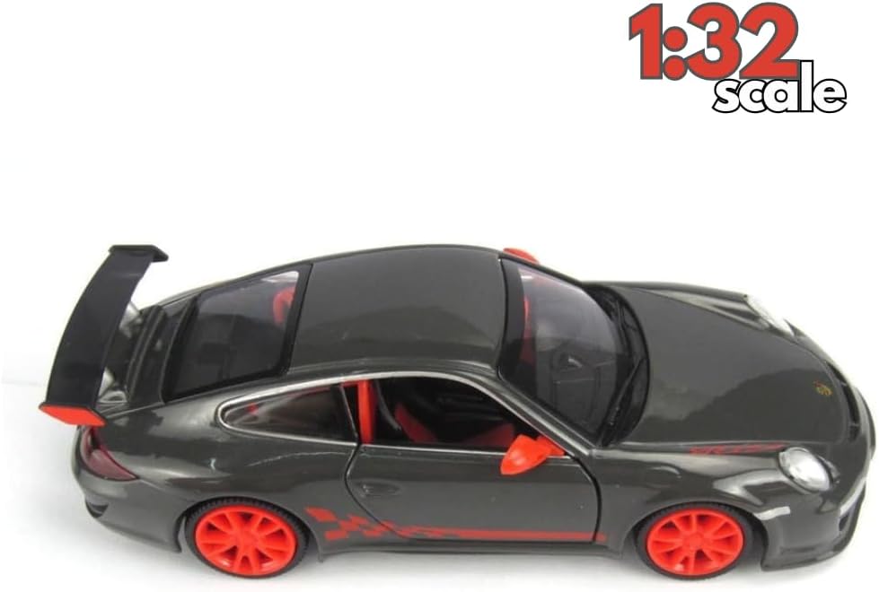 MSZ Porsche 911 GT3 RS Car 1:32 Die-Cast Replica - Dark Grey - Laadlee