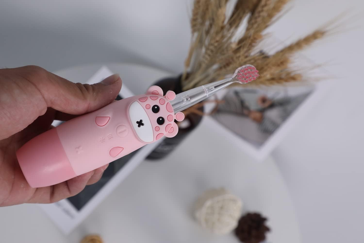 InnoGio - Gio Giraffe Sonic Toothbrush for Kids - Pink - Laadlee