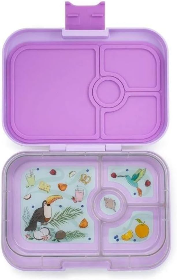 Yumbox Panino  4 Compartment Rainbow Lunch Box - Dreamy Purple