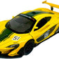 MSZ McLaren P1 GTR Car 1:32 Die-Cast Replica - Yellow - Laadlee