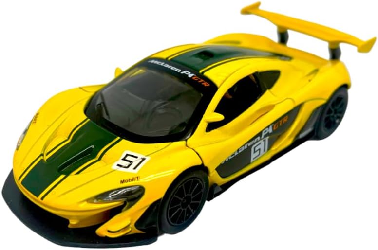 MSZ McLaren P1 GTR Car 1:32 Die-Cast Replica - Yellow - Laadlee