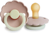 Frigg Daisy Latex Baby Pacifier 0-6M, 1Pack, Blush Night - Size 1 - Laadlee