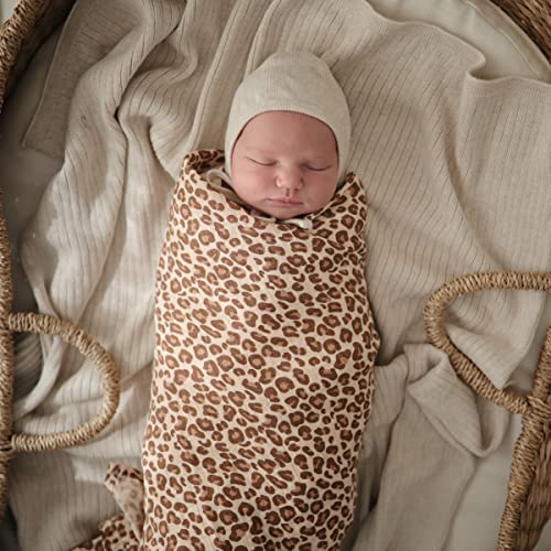 Mushie Swaddle - Leopard - Laadlee