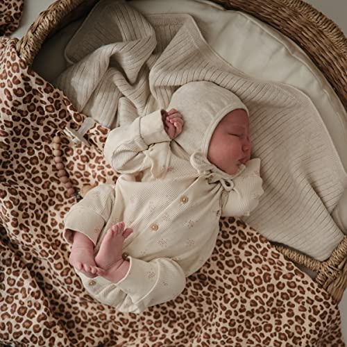 Mushie Swaddle - Leopard - Laadlee
