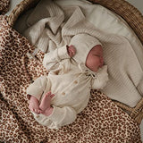 Mushie Swaddle - Leopard - Laadlee