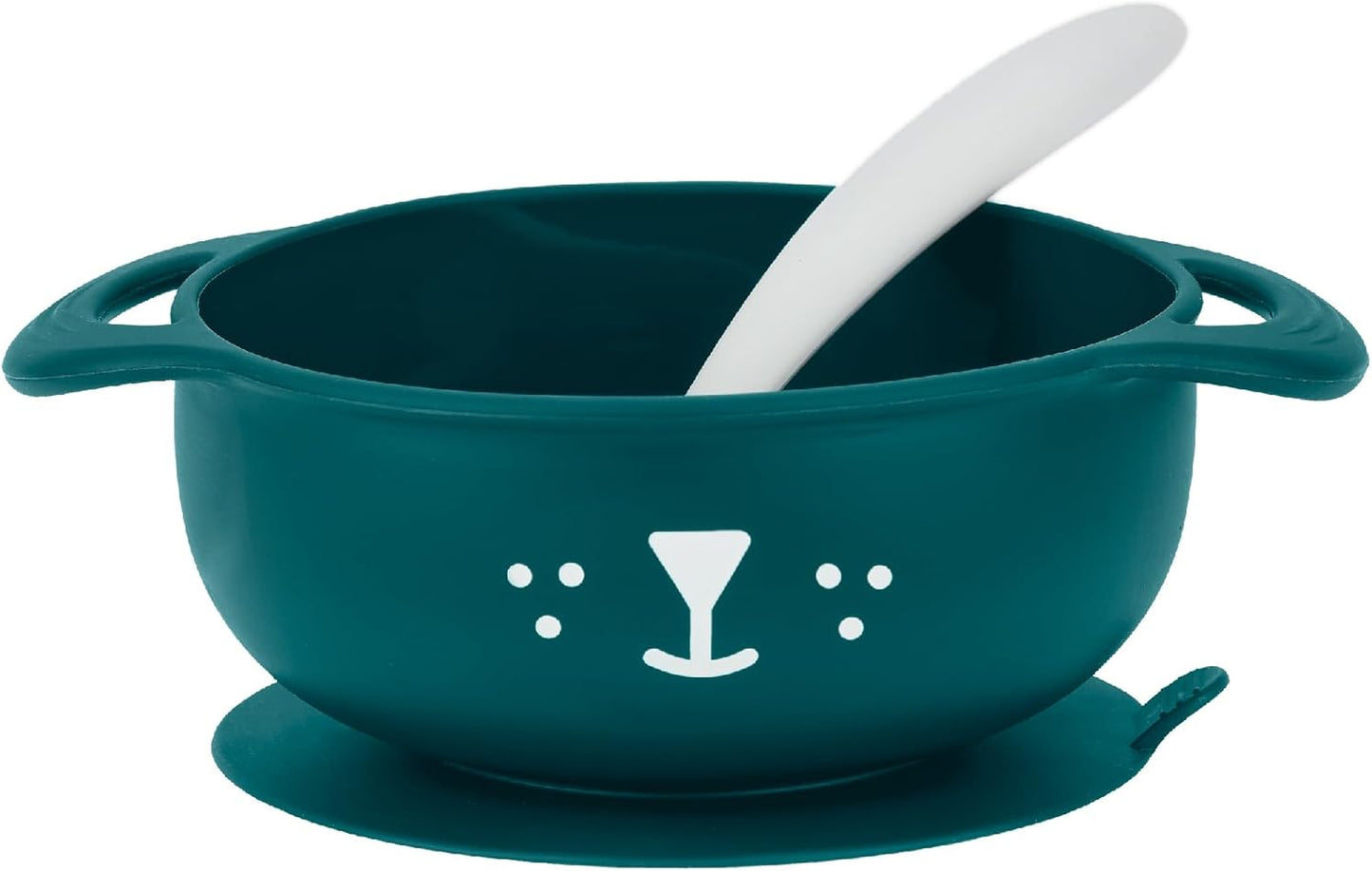 Babymoov Silicone Bowl & Spoon Weaning Set 2 Pc - Blue