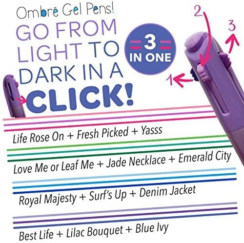 Crayola Take Note Washable Gel Pens Ombre - Pack of 4 - Laadlee