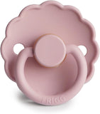 Frigg Daisy Latex Baby Pacifier 0-6M, 1Pack, Baby Pink - Size 1 - Laadlee