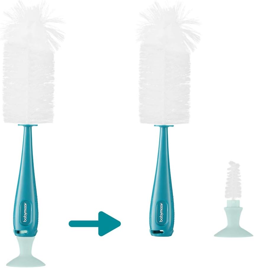 Babymoov 2-in-1 Bottle Cleaning Brush - Blue