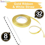 Brain Giggles Gold 16 Inch Happy Birthday Foil Balloons Banner