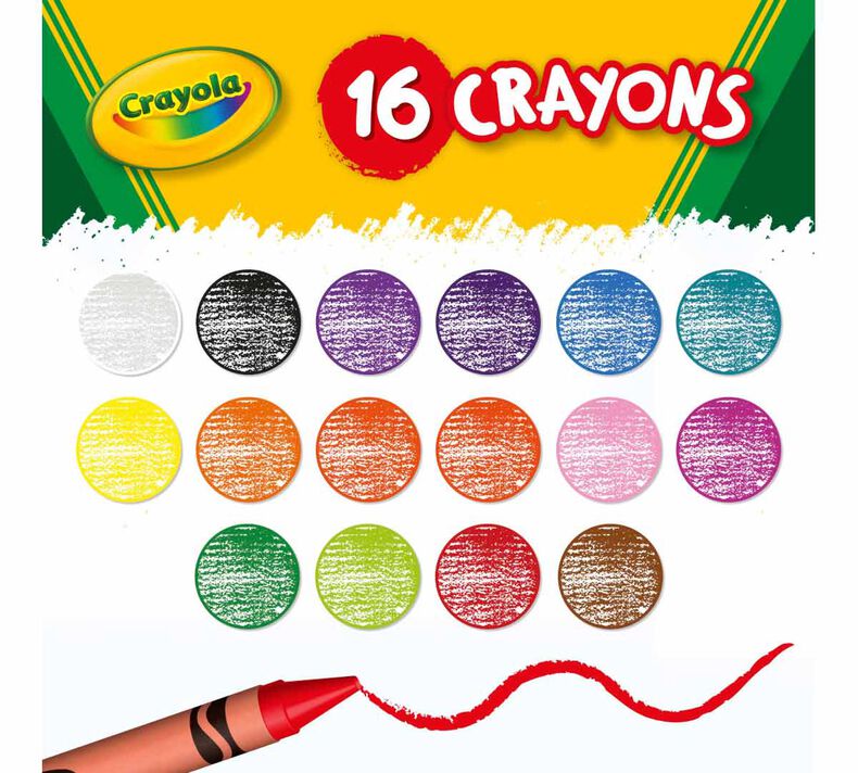 Crayola Crayons - Pack of 16 - Laadlee