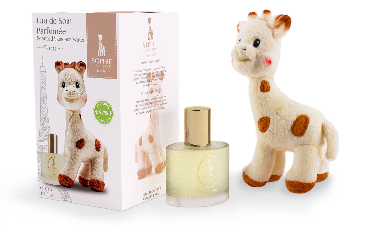 Sophie la Girafe Scented Skincare Water 50ml with Plush Toy