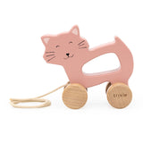Trixie Wooden Pull Along Toy - Mrs. Cat