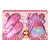 Stem Light Barbie Shoes With Heart Bag Jewelry Set 1Pc - Color May Vary