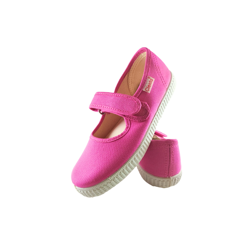 Pikkaboo Ceinta Mercedes Fuchsia Loop & Strap Kids Comfort Shoes