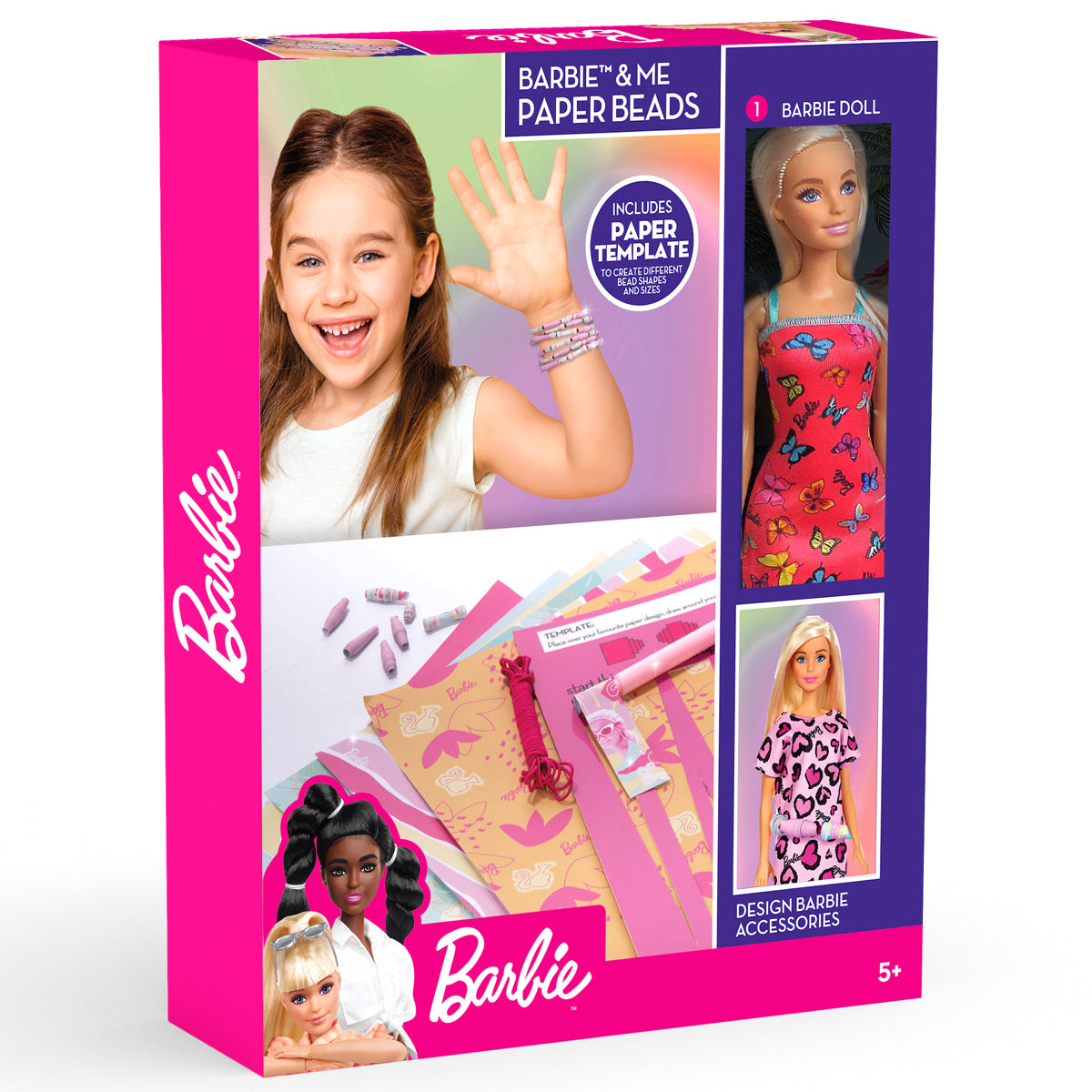 Barbie Myo Bead With Doll + Barbie Paper Beads With Doll