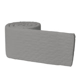 Sebra Quilted Baby Bumper - Elephant Grey - Laadlee