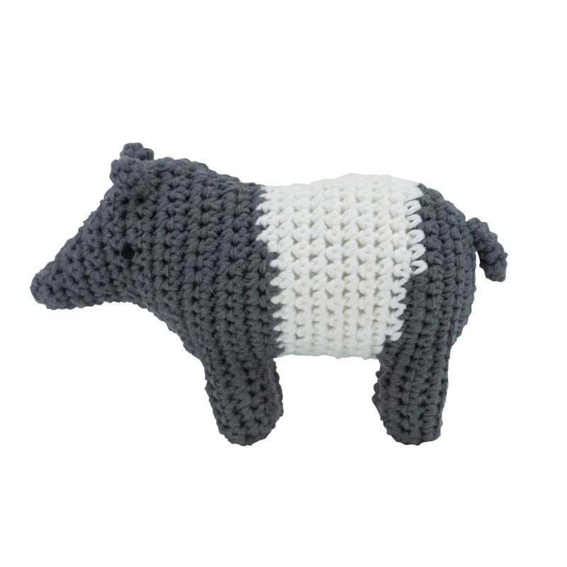 Sebra Crochet Rattle - Tip The Tapir - Laadlee