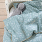 Sebra Bay Bed Linen - Wildlife - Eucalyptus Blue
